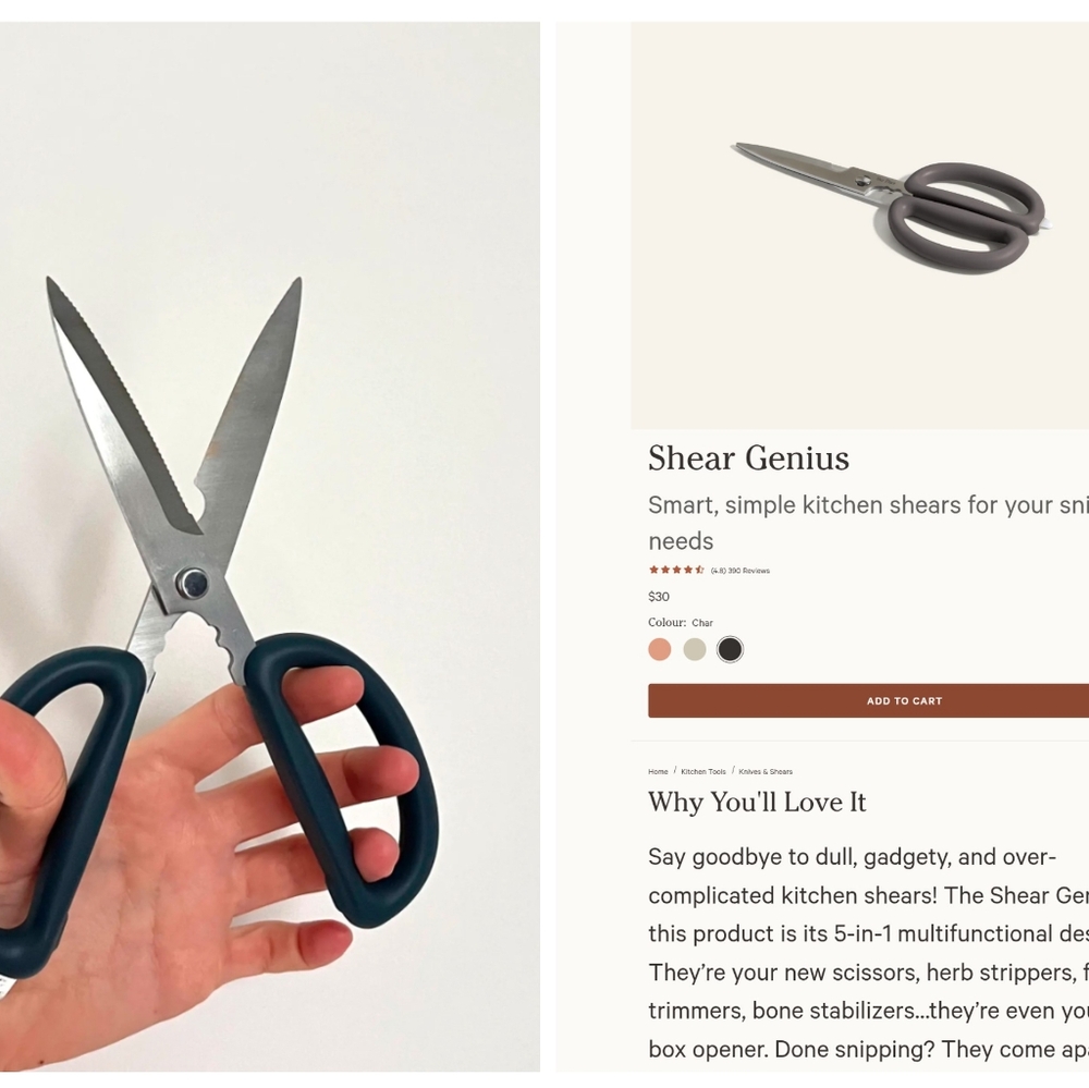 Our place brand kitchen shears